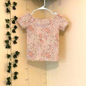 Art Class kids floral spring top